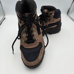 NEVADOS Brown‎ Navy Suede Mesh Waterproof Hiking Boots Size 8.5